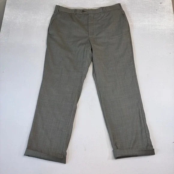 Santorelli Men's Romeo Wool Blend Dress Pants Size 38 Made in Italy Gray - Picture 7 of 10